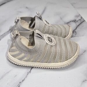 BMCITYBM Toddler Walking Shoes Size 4 Gray Knit Slip On Sneakers First Walker